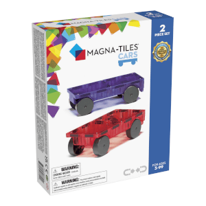 Magnetická stavebnice Cars 2 díly Fialová/červená