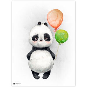 Panda s balony do dětského pokoje